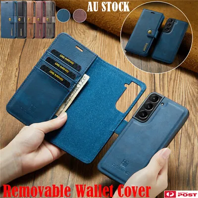 For Samsung S24 S23 S10 Plus Note 8 9 10 20 Removable Leather Wallet Case Cover • $17.99