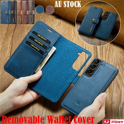 For Samsung S7 S8 S9 S10 Plus Note 8 9 10 20 Removable Leather Wallet Case Cover • $17.99