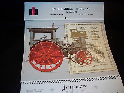 1975 International Calendar Titan 15-30 Mogul  Tractor Pipestone Minnesota • $24.95