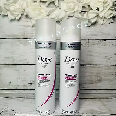 2 X 250ml Dove Refresh+Care All Hair Types Volumising Dry Shampoo • £23.99