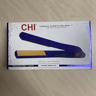 Chi 1 In Flat Iron Ingigo Blue Metalic Hair Straightener • $30