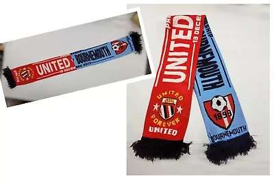 MANCHESTER United V Bournemouth 13th Dec 2017 Football Supporters Scarf • $8