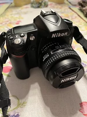 Nikon D D90 12.3MP Digital SLR Camera - Black Nikon 50 Mm F/ 1.4D Lens And Strap • $275