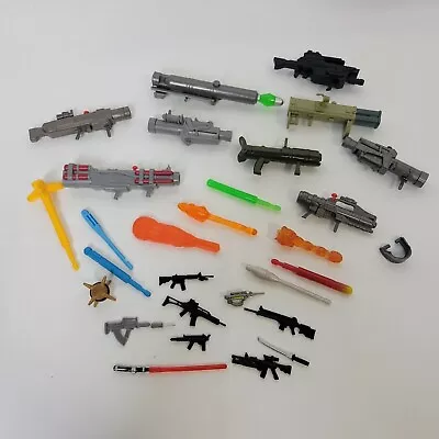 Mixed Lot (25) Of Action Figure Weapons Toys GI Joe + Various Characters Collect • $19.99