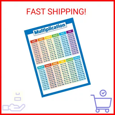 Multiplication Table Poster For Kids - Educational Times Table Chart For Math • $11.52