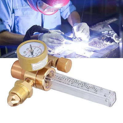 Gas Regulator Flow Meter Argon CO2 Mig Tig Pressure Reducer Welding Gauge Tools • £21.66