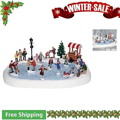 Skating Pond With Sound - Christmas Village Collection - Animated & Lighted • $134.99