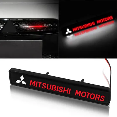 LED Light Car Front Grille Emblem Stickers For Mitsubishi Triton Mirage Lancer • $19.34