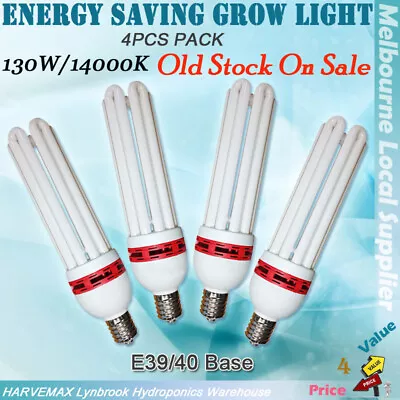 CLEARENCE 4 X 130W 14000K CFL ENERGY SAVING LAMP GROW LIGHT HYDROPONIC GROW ROOM • $140