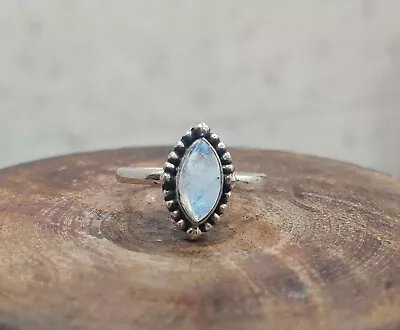 Moonstone  Ring 925  Silver Jewelry  Handmade  Ring Beautiful  Gift For Her • $17.60