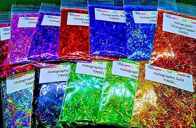 TINSEL~LAZER HOLOGRAPHIC COLORS~ U Choose Color*Nail Art•Face•Festival•USA • $2.50