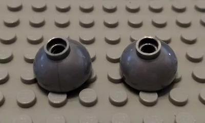 LEGO Lot Of 2 Flat Silver 2x2 Round Bricks Dome Bottom City Street Light • $1.49