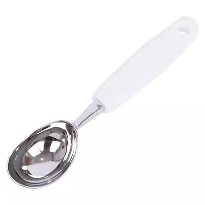 1x White 20.5cm Stainless Steel Ice Cream Scoop Kitchen Mash Potato Ball Scooper • £9