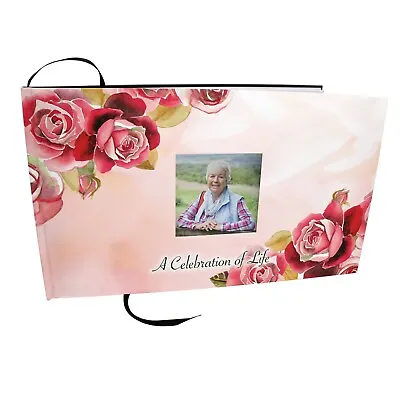 Holy Roses Funeral Guest Book Memorial Guest Book • $39.95