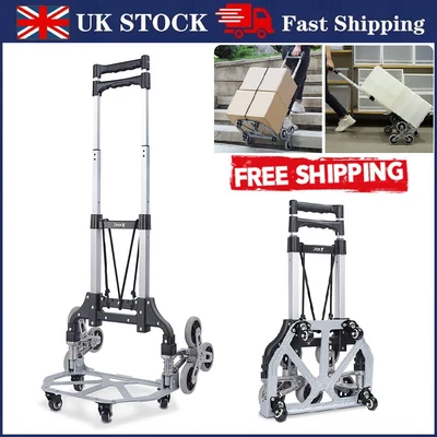 £36.90 • Buy Heavy Duty Stair Climber Climbing Sack Truck Trolley Cart Folding With 10 Wheels