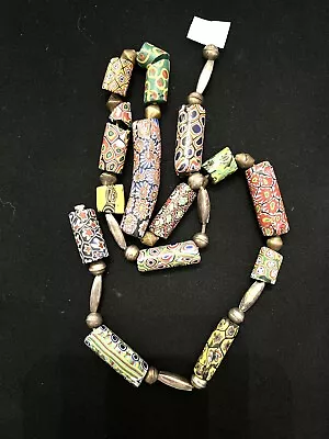 Vintage Millefiori Bead African Trade  Broken Necklace - Repair Or Repurpose. • $22.50