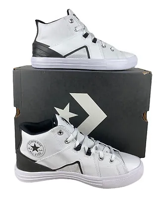 NEW Converse Chuck Taylor All Star Flux Ultra Mid White Black Shoes Mens Size 10 • $49.99