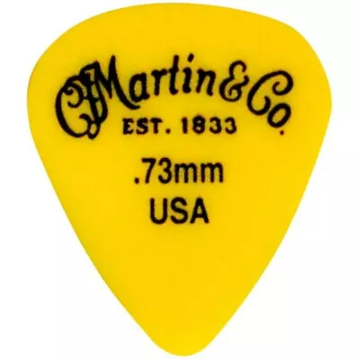 Martin 18AP5073 Standard Delrin Acoustic Guitar Picks (72-Pack) Yellow 0.73mm • $23.47