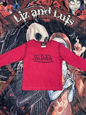 Von Dutch Kids Size 4t T-shirt Red Long Sleeve NWOT • $15