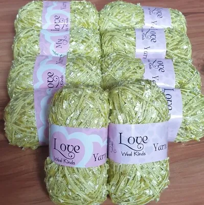 £0.99 • Buy Joblot My Love Wool Kinds Fancy Eyelashes  Knitting Crochet 10x 100g