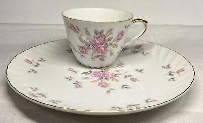 Vintage Leftons Moss Rose China Snack Set Hand Painted Pattern #3171 Japan • $10.45