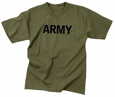 Rothco 60136 Mens Army Olive Drab Military Training T-Shirt (Choose Sizes) • $14.99