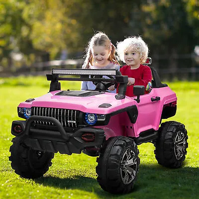 $355.58 • Buy 12V Ride On Car 2-Seater SUV Truck Battery Powered Parental Remote Control Pink