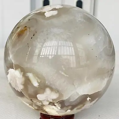 1500g Natural Cherry Blossom Agate Sphere Quartz Crystal Ball Healing • $8.50