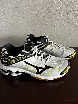 Mizuno Wave Lightning Z Women's White Black Yellow Court VB Shoes Sz 8.5 • $32.99