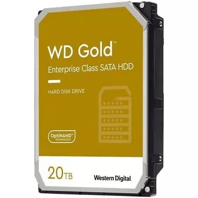 Western Digital WD202KRYZ 20TB 5.8W WD Gold Enterprise Class SATA HDD Interna... • $902.90