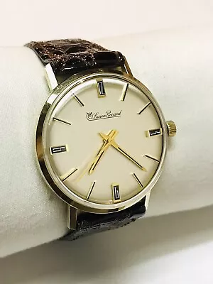 Vintage Men's Lucien Piccard 10k Gf Thin Watch Lot 347 • $125
