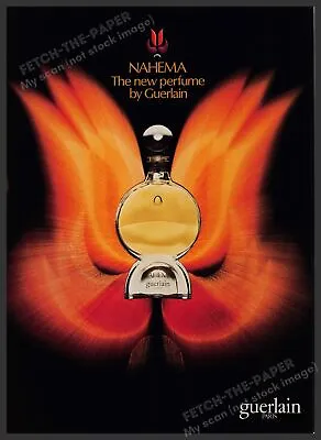 Guerlain Paris Nahema Perfume Promo 1980s Print Advertisement Ad 1980 • $11.99