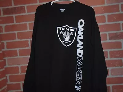 Oakland Raiders Longsleeve Mens Tshirt Size Xl By Reebok • $12