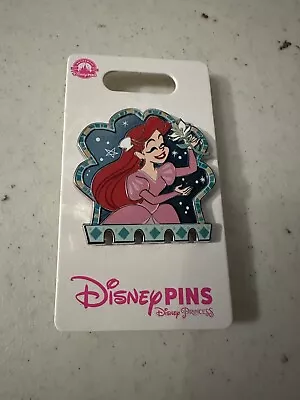 Disney Parks Princess Ariel Little Mermaid Holding Rose Pin OE New 2024 • $16.95