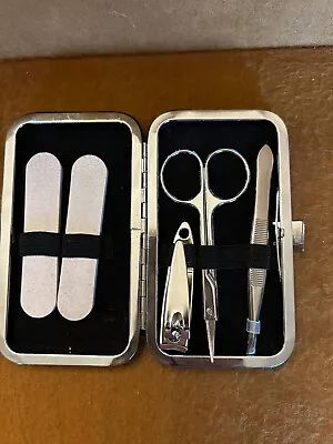 Manicure Pedicure Set Nail Clippers Kit DIY Home Nail Salon Cuticle Tools Sm • $8