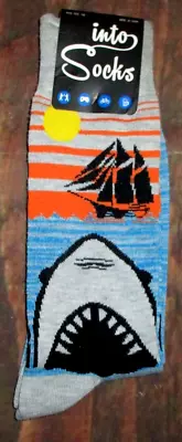 Mens Into Socks SHARK CREW SOCKS (SHOE SIZE 7 -12) • $8.90