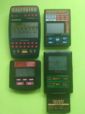 TESTED Vintage Lot RADICA/TIGER/RADIO SHACK VIDEO POKER SOLITAIRE Handheld • $25