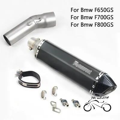 For BMW F650GS F700GS F800GS Motor Exhaust Muffler Tail Tip Mid Link Pipe System • $154.51