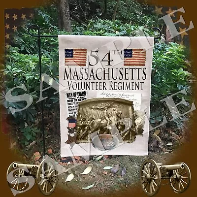 54th Massachusetts Infantry American Civil War Themed Linen Garden/yard Flag • $23.99