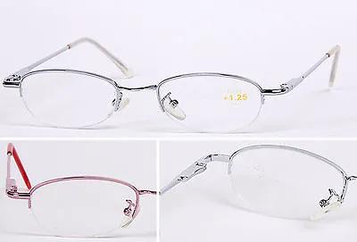 £7.19 • Buy L49 Superb Quality Ladies Semi Rimless Reading Glasses Spring Hinges Super Value