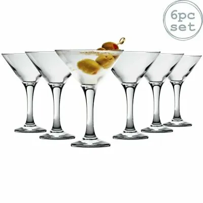 Rink Drink 6 Piece Martini Cocktail Glasses Set - 175ml • £2