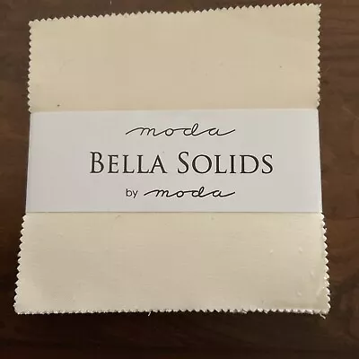 Moda Bella Solids Ivory Charm Pack 42-5  Cotton Squares (9900PP-60) • $7