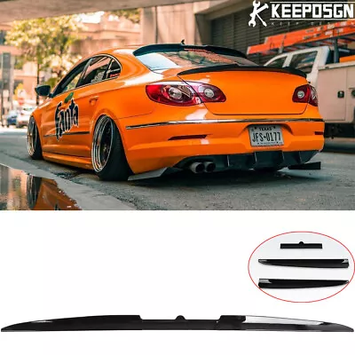 Rear Trunk Lip Spoiler Wing Glossy For VW Passat CC Highline Sedan 2009-2012 • $65.31