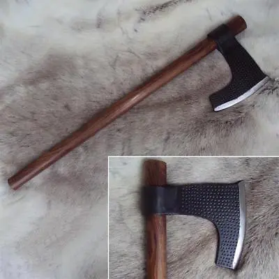 £44 • Buy Handed Medieval Viking Bearded Long Axe Fully Functional Forged Tempered Head