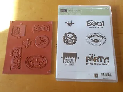 Stampin'Up! MONSTER MUNCHIES Clear-mount Stamp Set (127907) NEW • $9.99