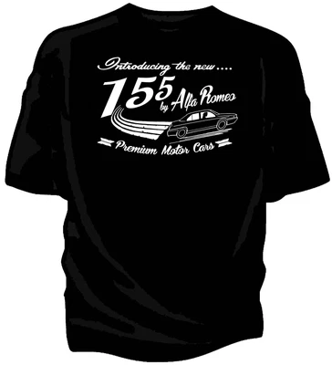  Introducing The New  Alfa Romeo 155 Retro T-Shirt. • £13.99