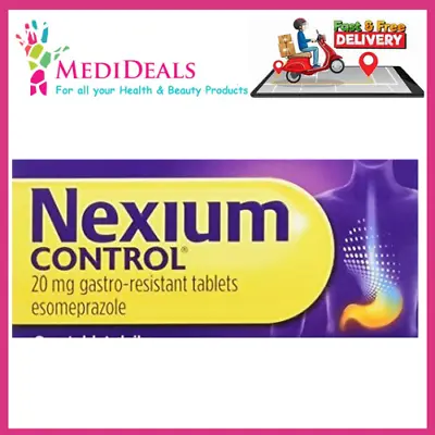 Nexium Control 20mg Gastro Resistant Heartburn Acid Reflux - 7 14 21  28 Tabs • £6.45