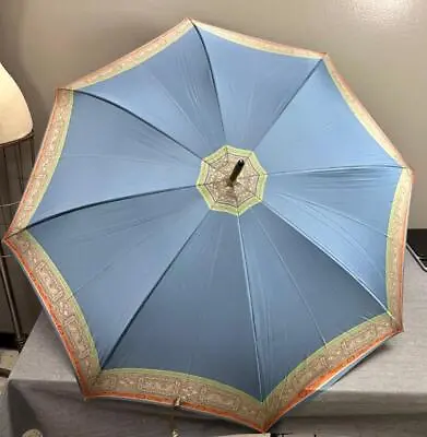 GIANNI VERSACE Blue Umbrella Made In Italy • $74.99