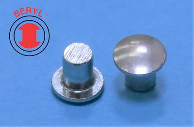  OHSR332180 Steel Zinc Oval Head Solid Rivets - 3/32 X1/8 - 100pcs • $9