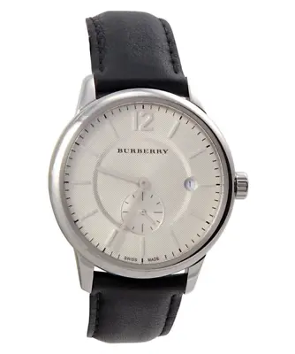 Brand New Burberry BU10000 The Classic Round Checked Steel Case Men's Watch • $179.99